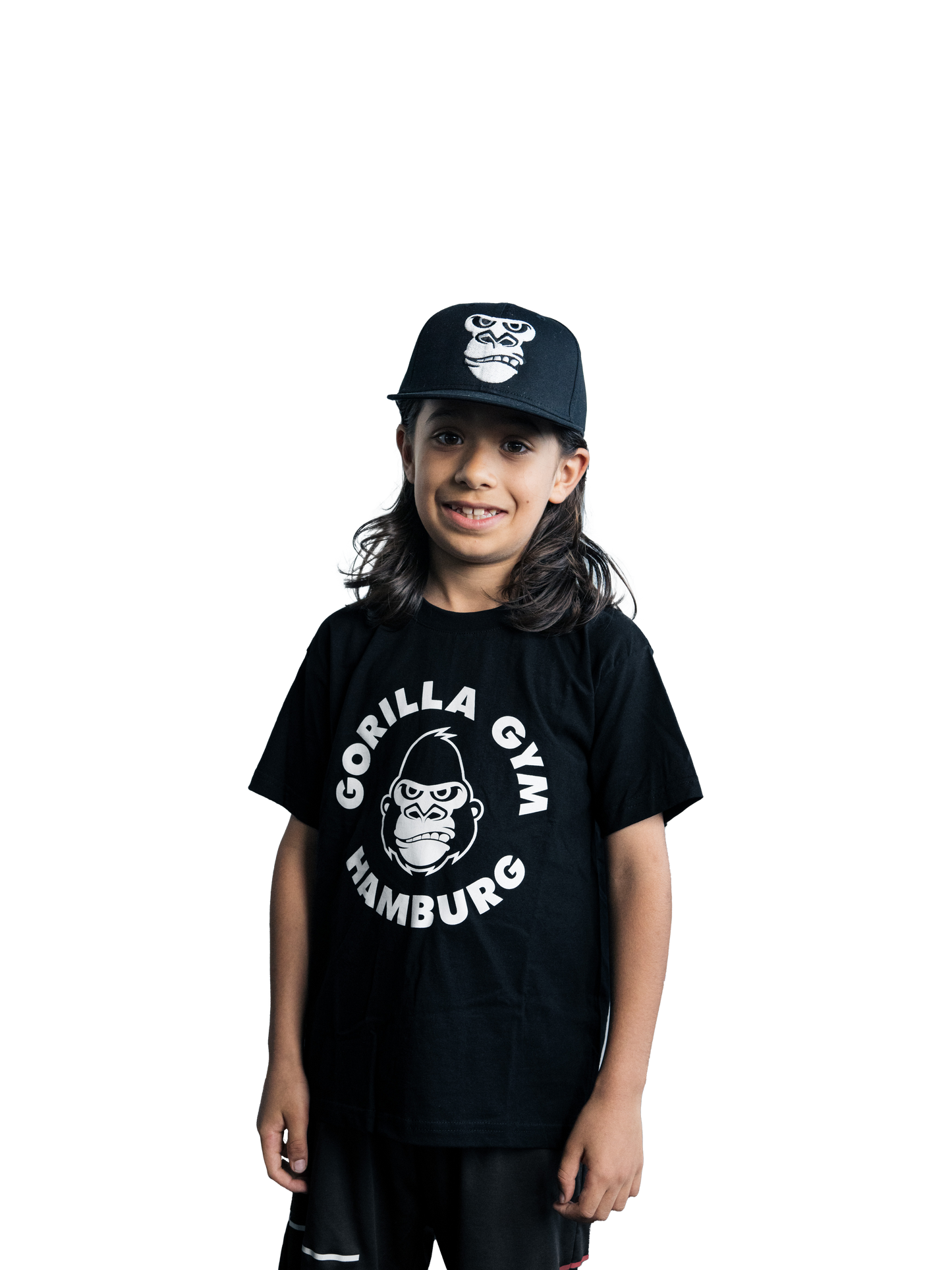 Kids T- Shirt Schwarz – Logo Weiß